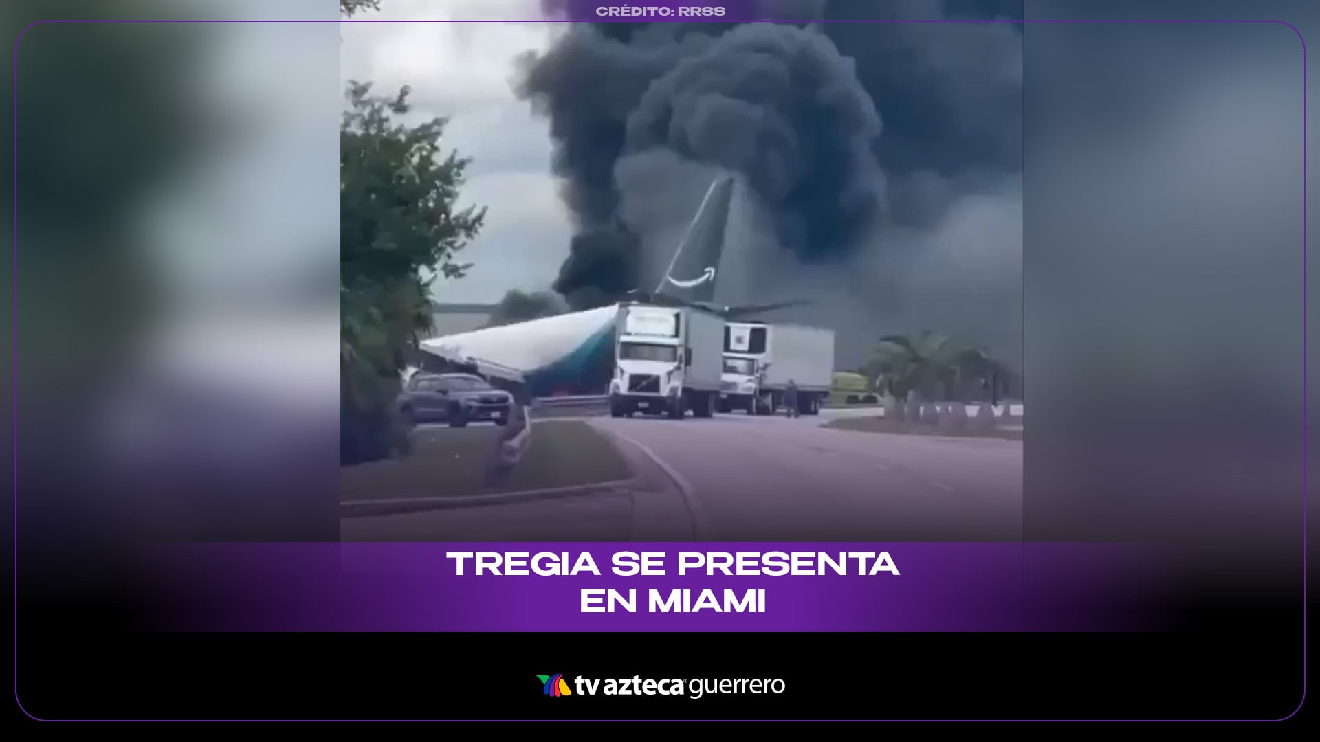 Avión de carga de Amazon Air se sale de la pista tras aterrizar en el Aeropuerto de Miami