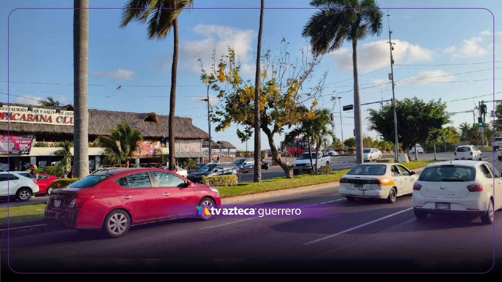 Táfico en Acapulco en tiempo real
