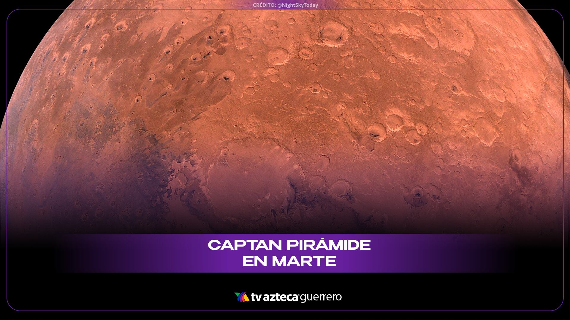 ¿Estructura alienígena o ciencia?: Captan supuesta pirámide en Marte y reavivan teorías