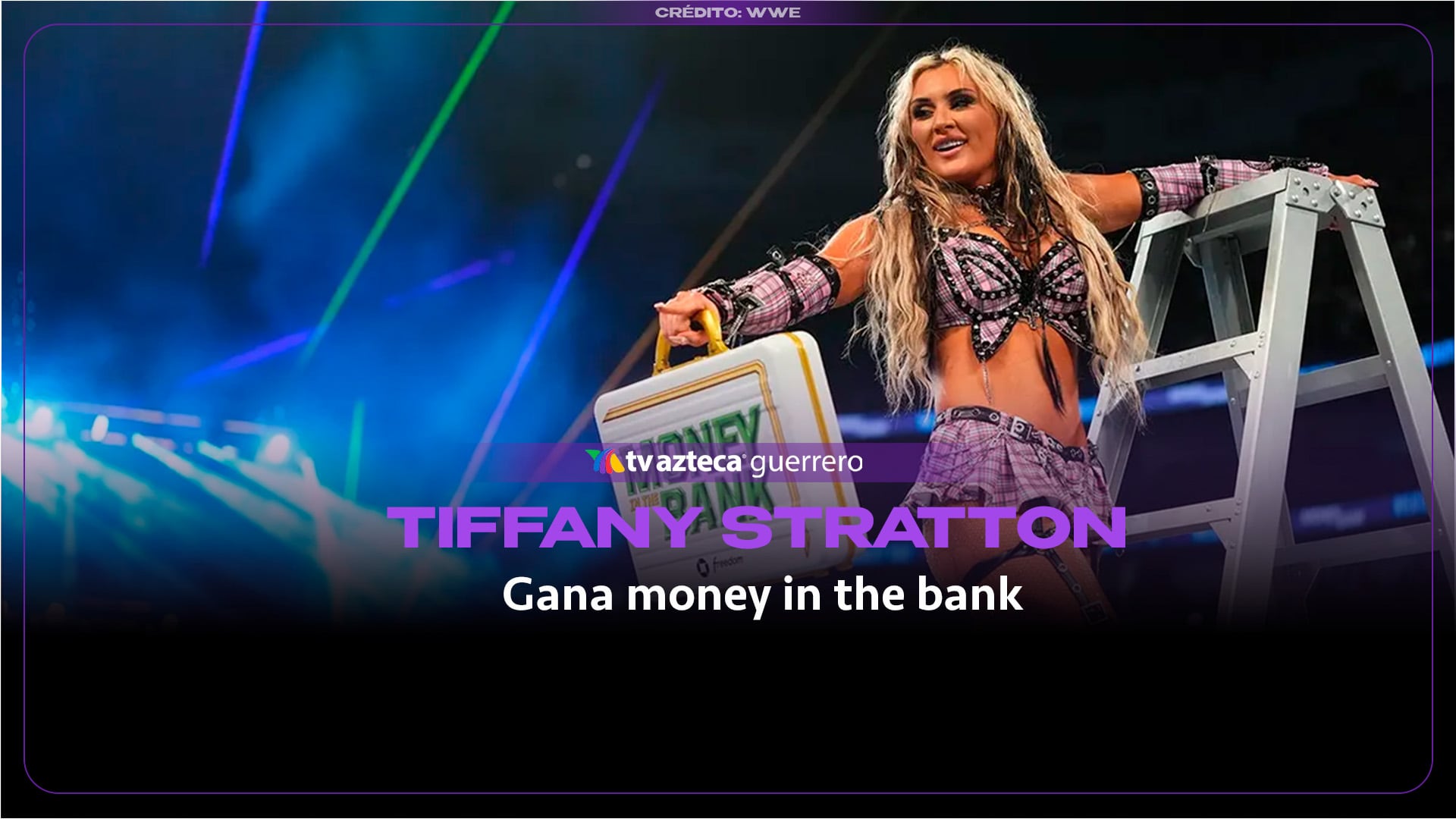 Tiffany Stratton gana money in the bank, después de fuerte caída
