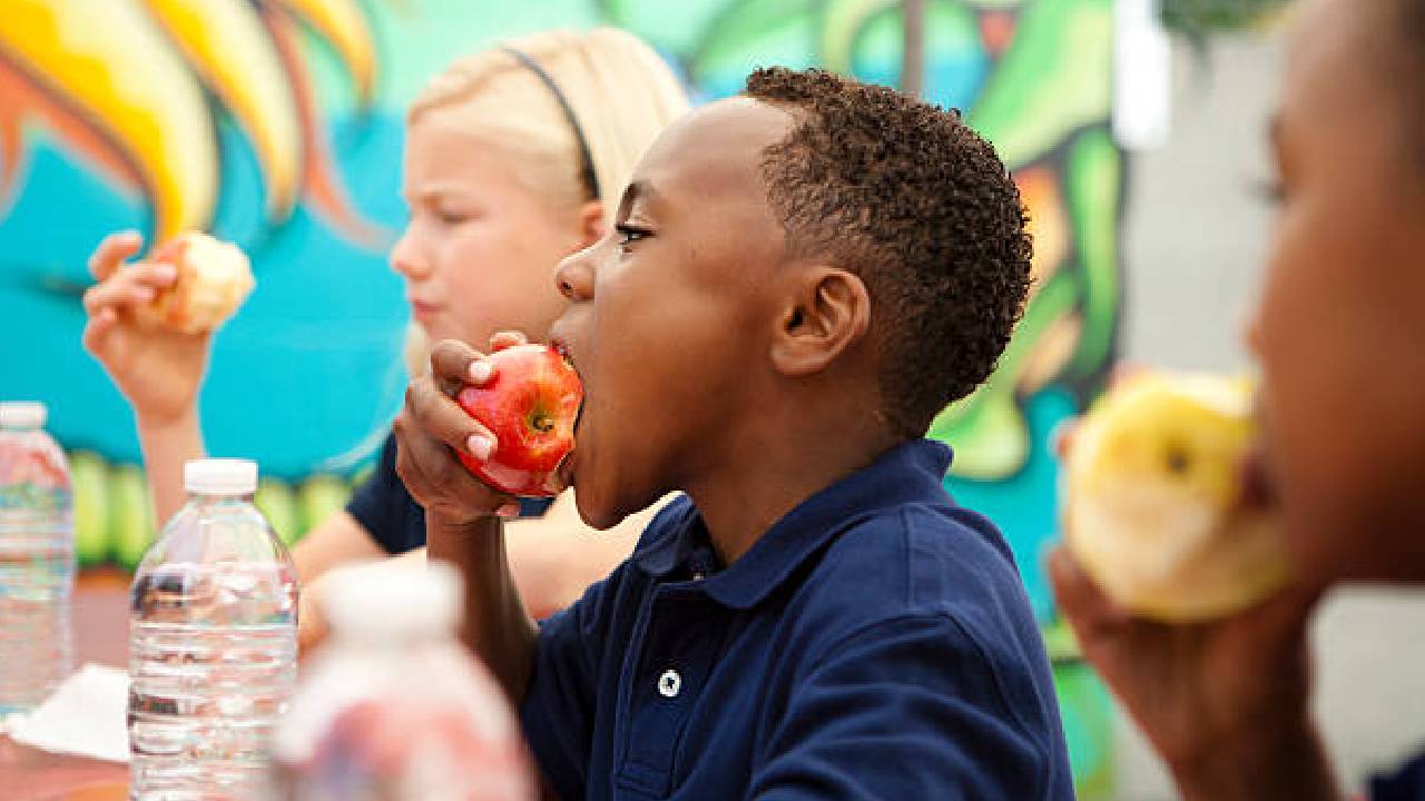 Comida saludable en escuelas