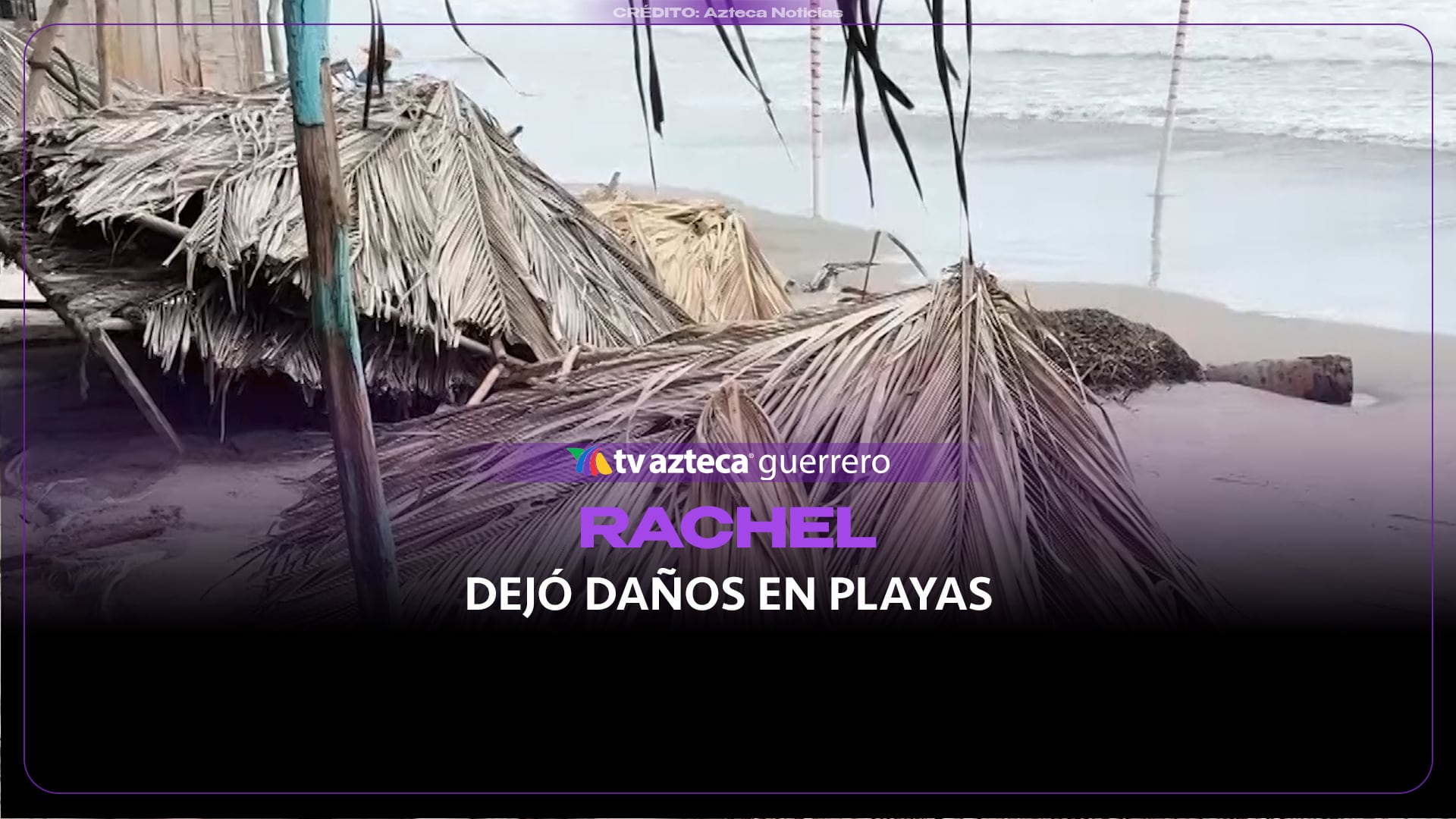 Oleaje y rachas de viento por Rachel dejan destrozos en la Zona Diamante de Acapulco
