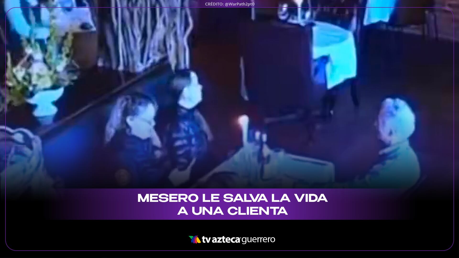 Mesero se convierte en héroe tras desarmar a un hombre que intentaba dispararle a una mujer