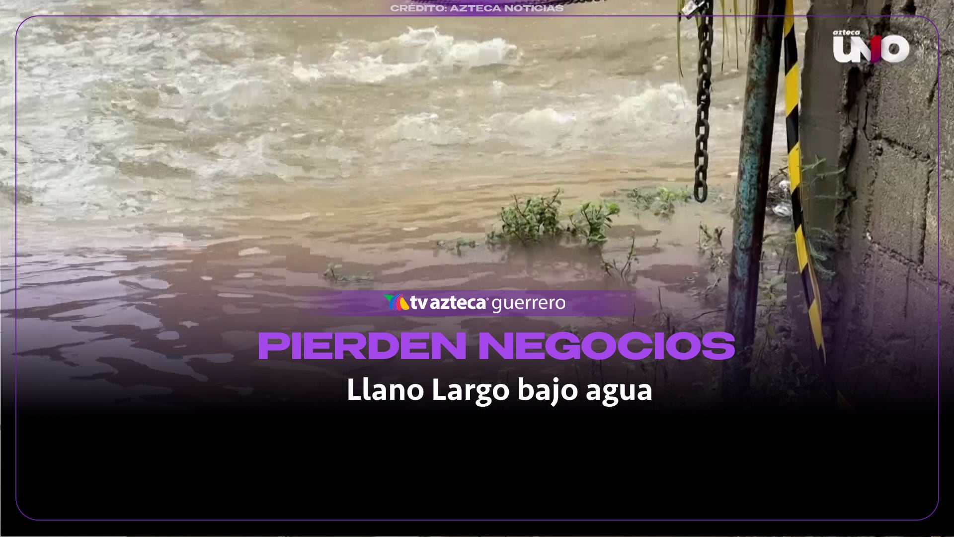 Desbordamiento de arroyo en Llano Largo, Acapulco, deja afectaciones por lluvias del huracán “Simon”