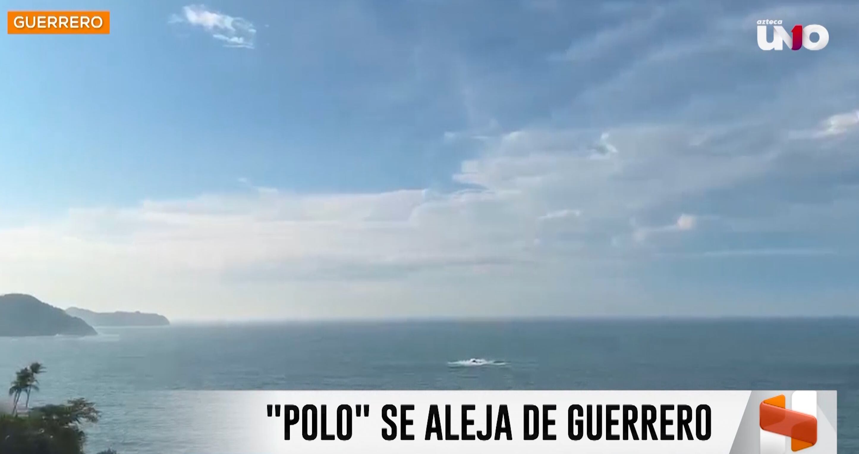 Huracán Polo se aleja de Guerrero, pero mantendrá lluvias y fuerte oleaje en las costas