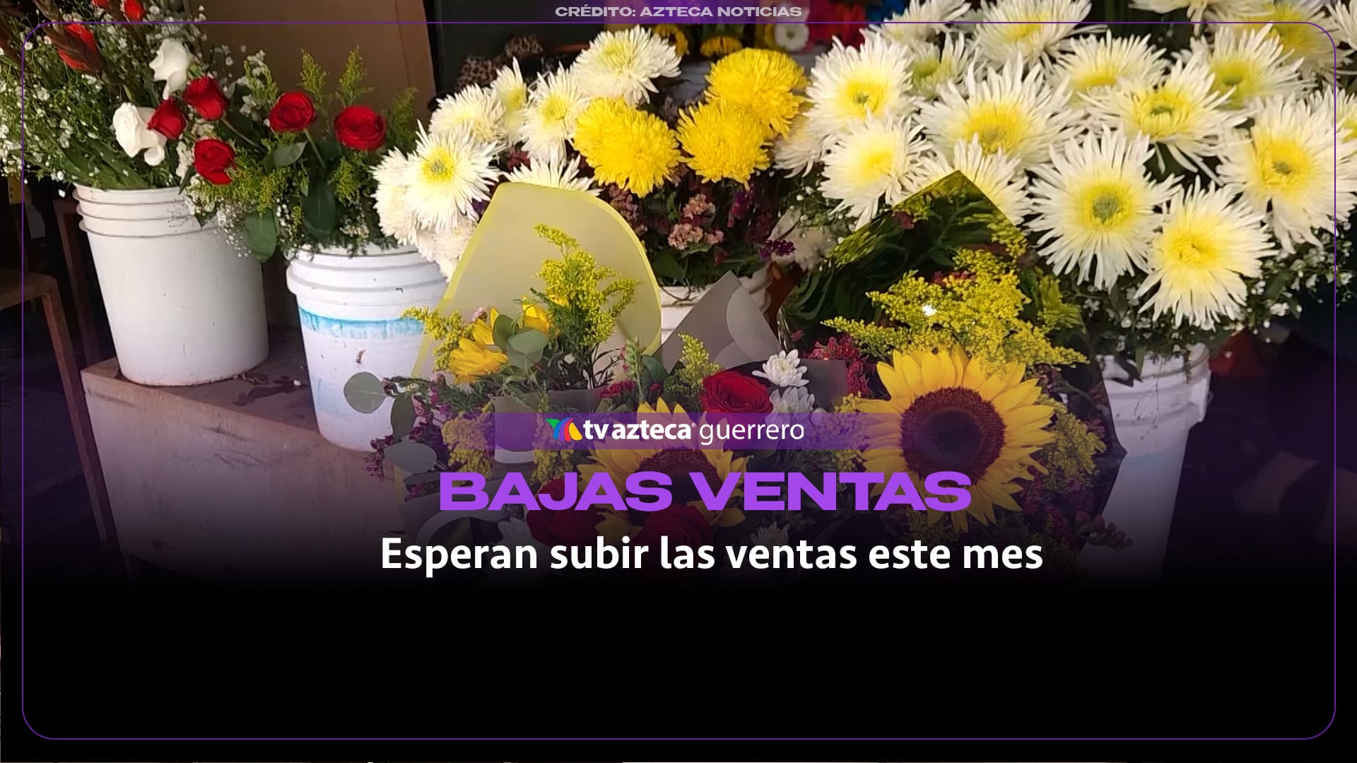 Floristas esperan repunte en ventas ante la cercanía del Día de Muertos