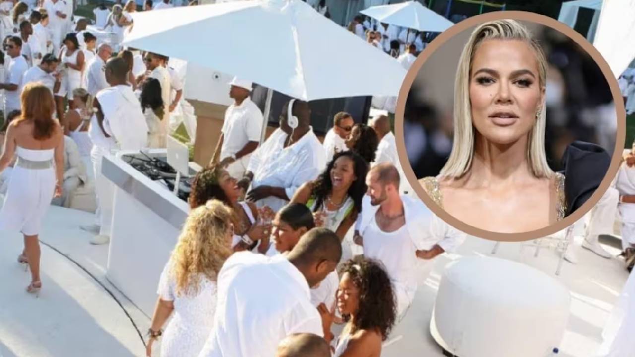 khloé kardashian white party