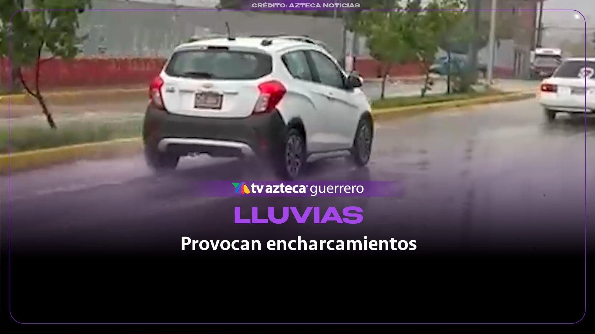 Lluvias por tormenta Simon provocan encharcamientos en la calzada Pie de la Cuesta