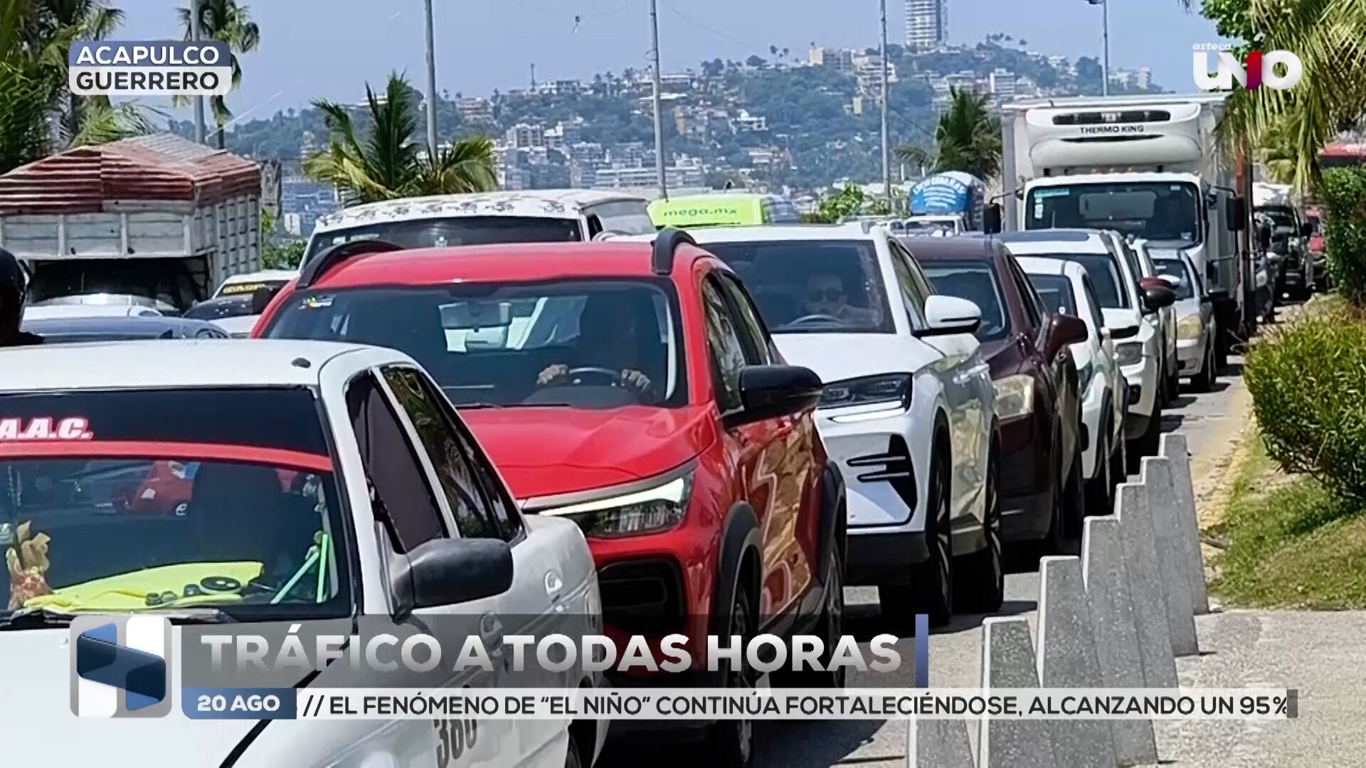 Obras en la Costera Miguel Alemán desatan caos vial y malestar en Acapulco