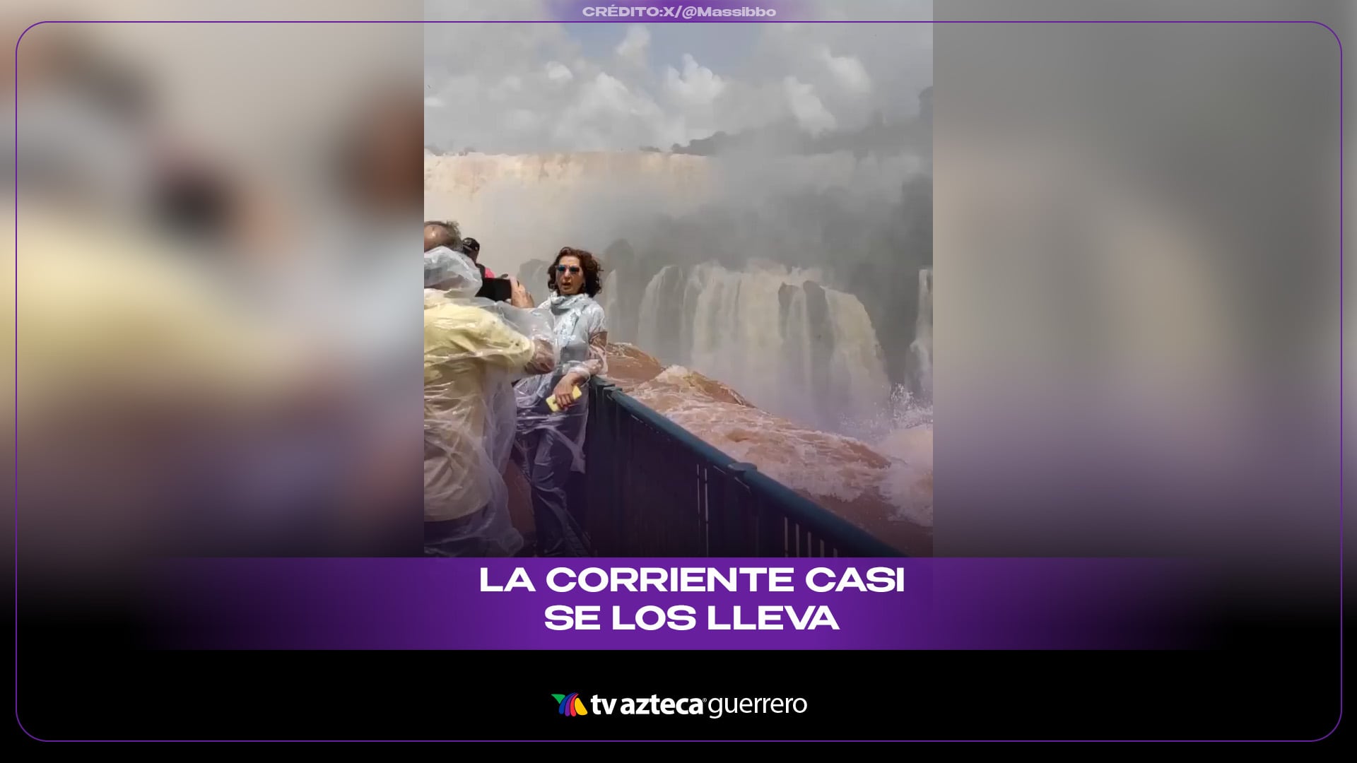 Intensas lluvias provocan una extraordinaria crecida en las Cataratas del Iguazú