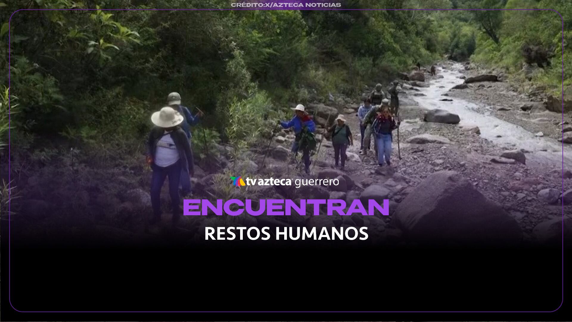 Hallan restos humanos en una barranca de Tlapa durante jornada de búsqueda