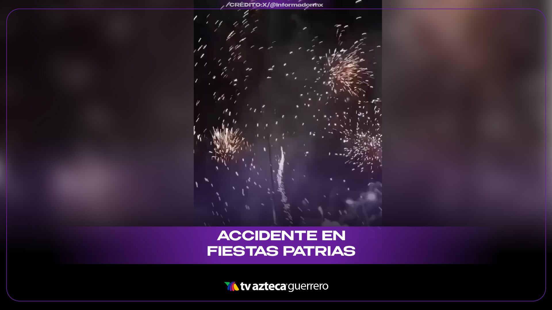 Pirotecnia descontrolada durante el Grito de Independencia deja cuatro lesionados