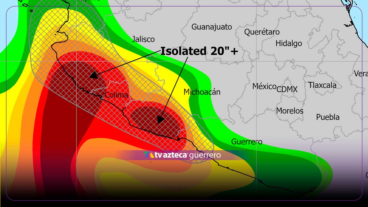 ATENCIÓN: Fuertes lluvias y vientos en Guerrero generados por la tormenta Simón